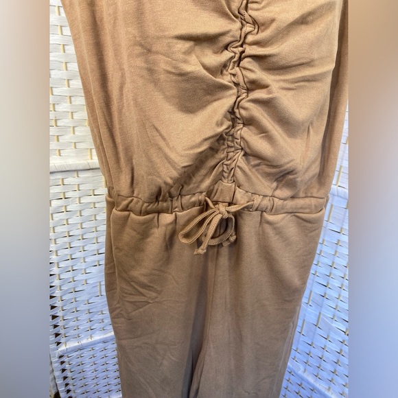 NWT Hem & Thread HUDSON SOFT RUCCED JUMPSUIT- CAPPUCCINO - Picture 7 of 15